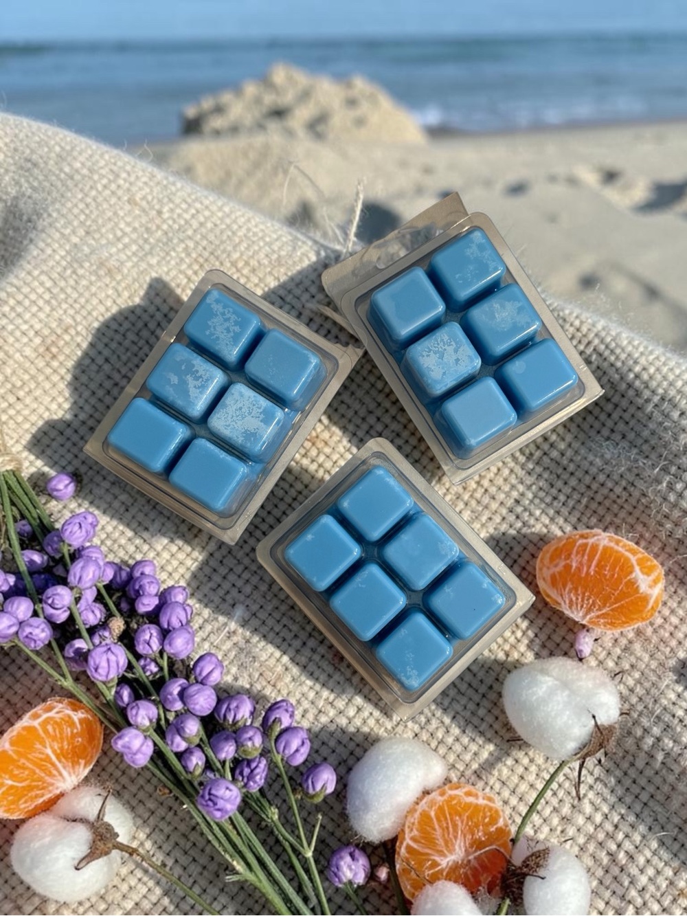 Pure Soy Wax Melts Set of Three Clean Living Scents Orchid & Vine